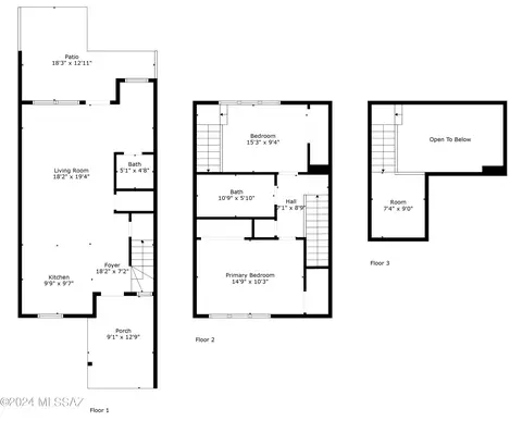 Floorplan - 523 E Roger Rd, Tucson, AZ 85705 photo 1 of 1