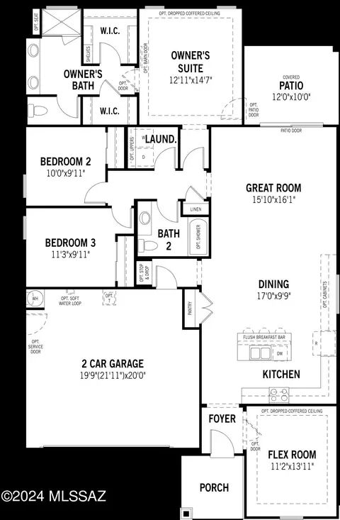 Floorplan - 5791 S Bug Springs Loop, Tucson, AZ 85747 photo 1 of 1