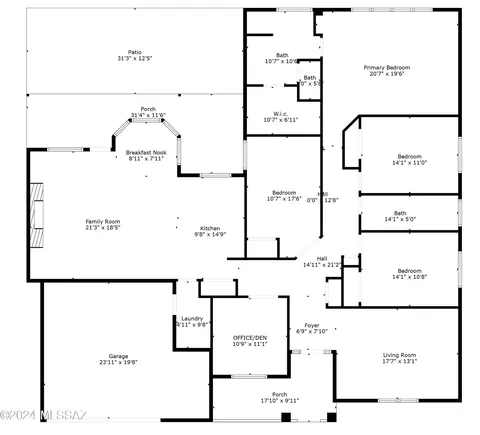 Floorplan - 3333 E 3rd St, Tucson, AZ 85716 photo 1 of 1