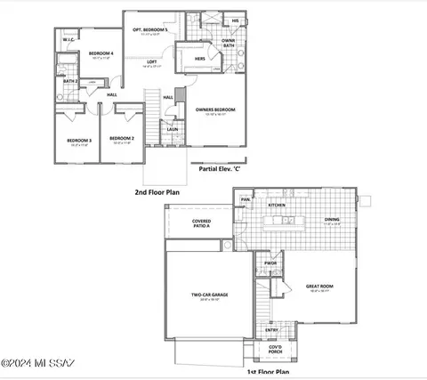 Floorplan - 6530 E Brushback Loop, Tucson, AZ 85756 photo 1 of 1