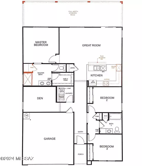 Floorplan - 14259 E Adeline Dr, Vail, AZ 85641 photo 1 of 1