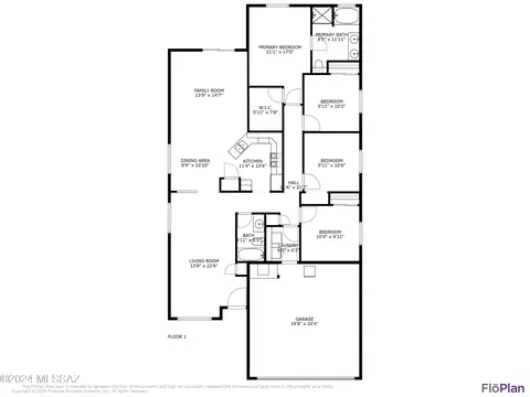 Floorplan - 2588 E Chisel Ct, Oro Valley, AZ 85755 photo 1 of 1
