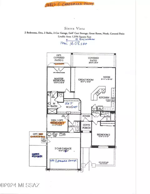 Floorplan - 13857 E Cardemore Dr, Vail, AZ 85641 photo 1 of 1