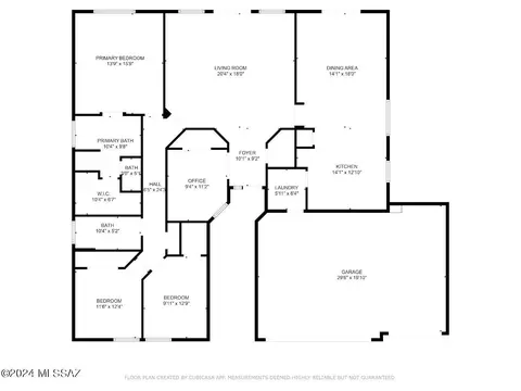 Floorplan - 13604 E Dawn Dr Rd, Vail, AZ 85641 photo 1 of 1