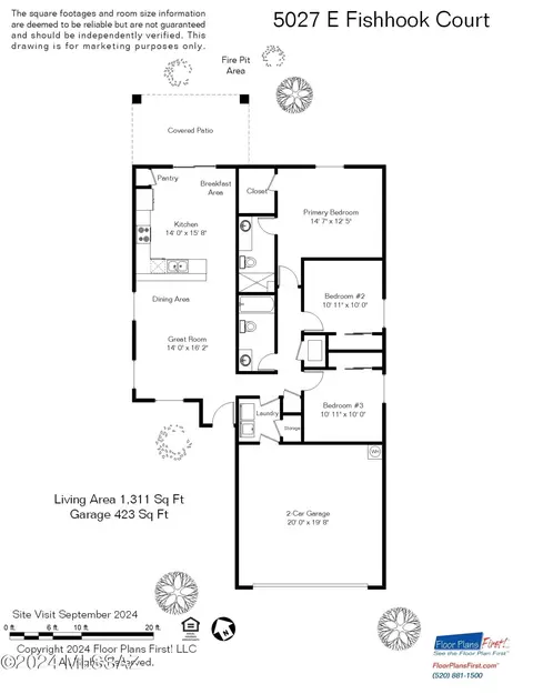 Floorplan - 5027 E Fishhook Ct, Tucson, AZ 85756 photo 1 of 1