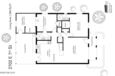 Floorplan - 2702 E 7th St, Tucson, AZ 85716 photo 1 of 1