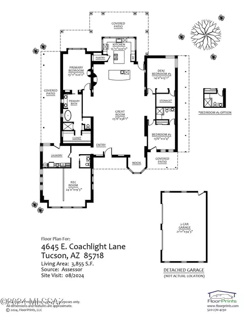 Floorplan - 4645 E Coachlight Ln, Tucson, AZ 85718 photo 1 of 1