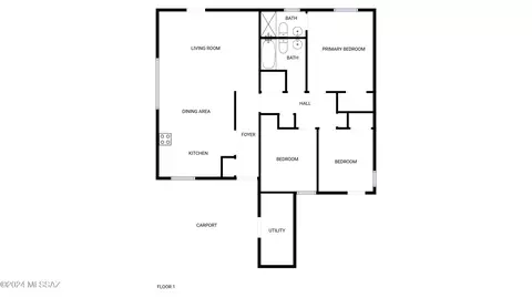 Floorplan - 7082 E 45th St, Tucson, AZ 85730 photo 1 of 1