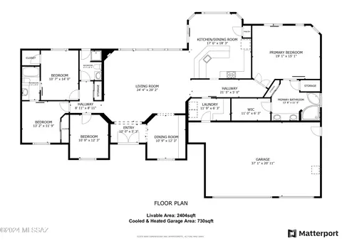 Floorplan - 14192 E Whisper Trl, Vail, AZ 85641 photo 1 of 2