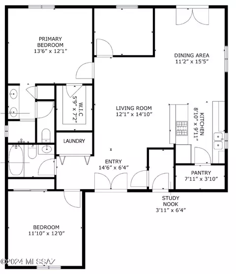 Floorplan - 1908 W Three Kings Rd, Vail, AZ 85641 photo 1 of 1