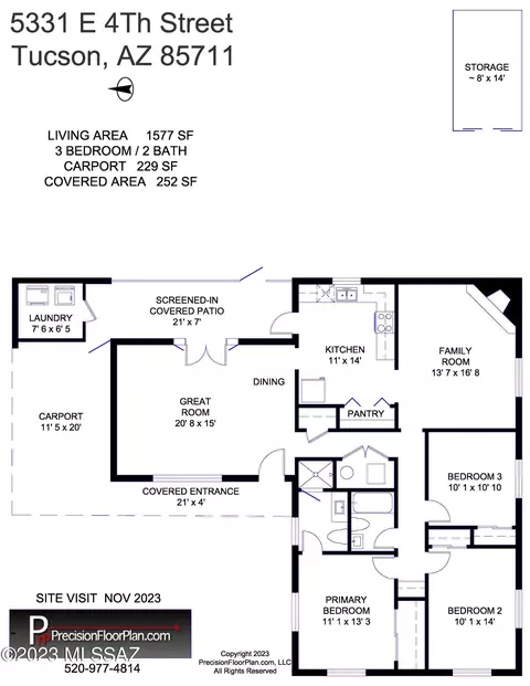 Floorplan - 5331 E 4th St, Tucson, AZ 85711 photo 1 of 1
