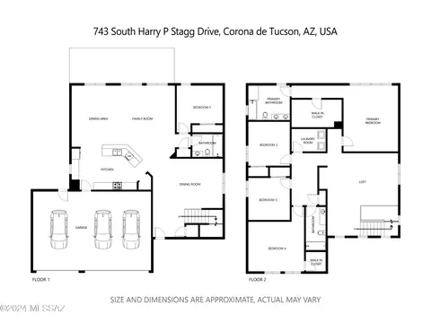 Floorplan - 743 S Harry P Stagg Dr, Vail, AZ 85641 photo 1 of 1