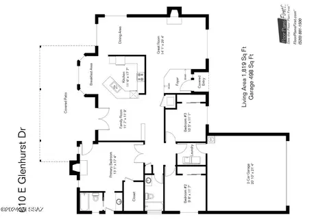 Floorplan - 610 E Glenhurst Dr, Tucson, AZ 85704 photo 1 of 1