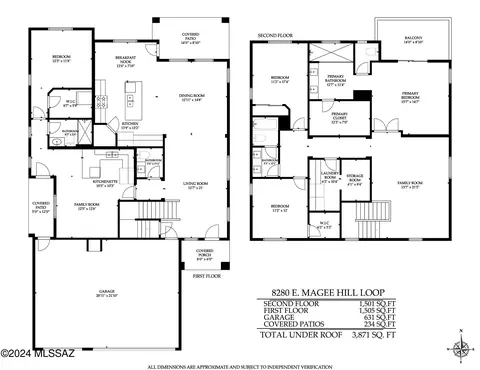 Floorplan - 8280 E Magee Hill Loop, Tucson, AZ 85710 photo 1 of 1