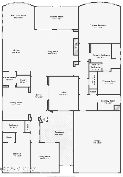 Floorplan - 13860 E Carruthers St, Vail, AZ 85641 photo 1 of 1
