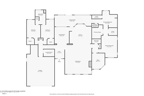 Floorplan - 175 E Silverstone Pl, Tucson, AZ 85737 photo 1 of 1