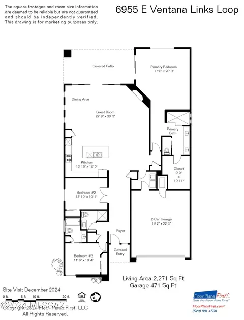 Floorplan - 6955 E Ventana Links Loop, Tucson, AZ 85750 photo 1 of 1