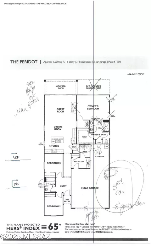 Floorplan - 11780 E Arabelle Dr, Vail, AZ 85641 photo 1 of 3