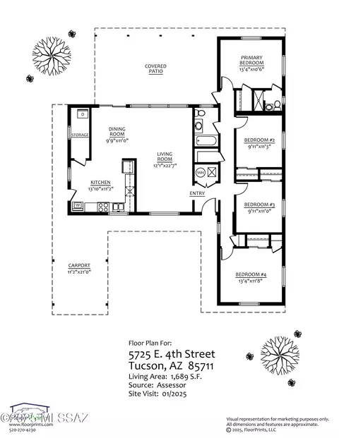 Floorplan - 5725 E 4th St, Tucson, AZ 85711 photo 1 of 1