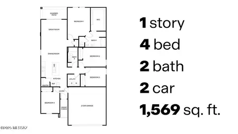Floorplan - 9816 E Gray Hawk Dr, Tucson, AZ 85730 photo 1 of 1