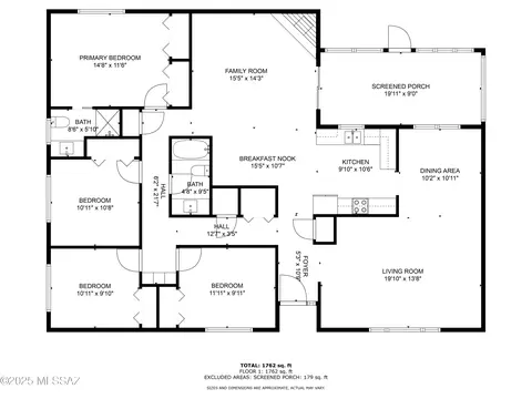 Floorplan - 662 E Macon Dr, Vail, AZ 85641 photo 3 of 4