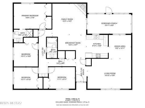 Floorplan - 662 E Macon Dr, Vail, AZ 85641 photo 1 of 4