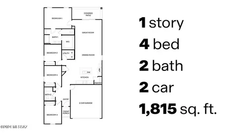 Floorplan - 9823 E Gray Hawk Dr, Tucson, AZ 85730 photo 1 of 1