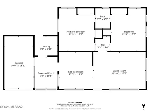 Floorplan - 4818 E 2nd St, Tucson, AZ 85711 photo 1 of 1