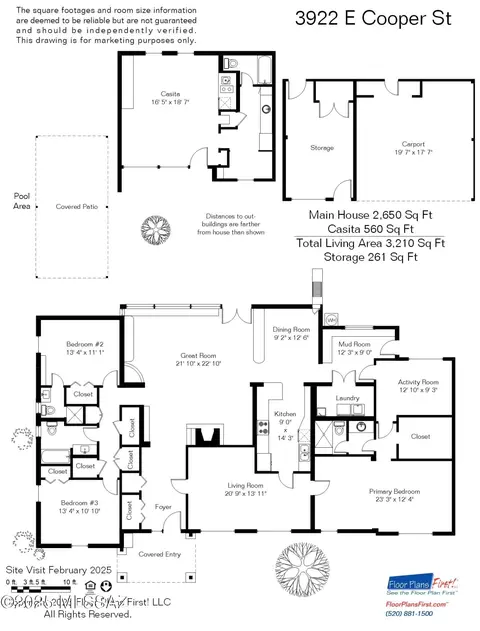 Floorplan - 3922 E Cooper St, Tucson, AZ 85711 photo 1 of 1