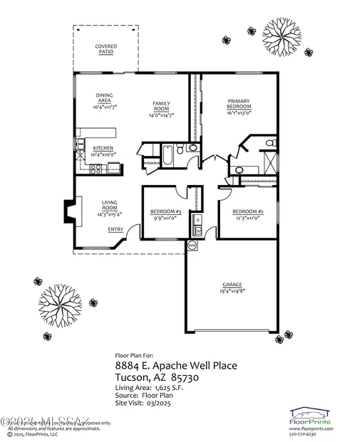 Floorplan - 8884 E Apache Well Pl, Tucson, AZ 85730 photo 1 of 1