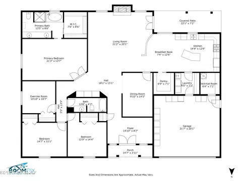 Floorplan - 8240 E Oneida Pl, Tucson, AZ 85715 photo 2 of 2