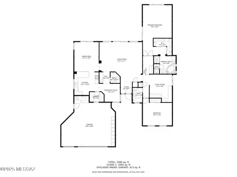 Floorplan - 64685 E Drifter Dr, Saddlebrooke, AZ 85739 photo 2 of 2
