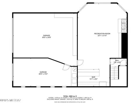 Floorplan - 11122 E Turkey Run Rd, Mount Lemmon, AZ 85619 photo 1 of 4