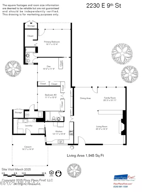 Floorplan - 2230 E 9th St, Tucson, AZ 85719 photo 1 of 2