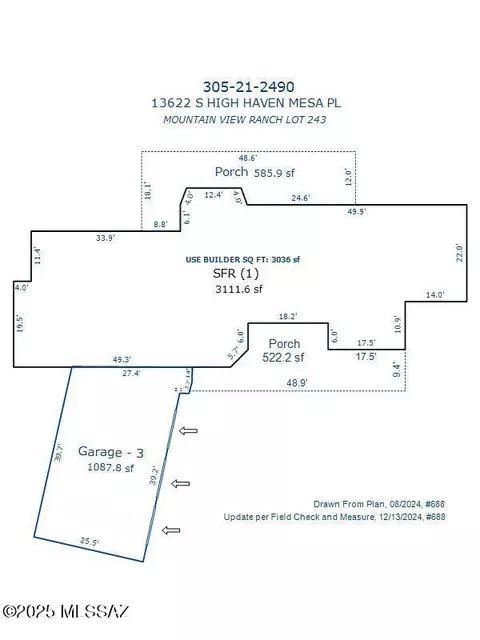 13622 S High Haven Mesa, Vail, AZ 85641
