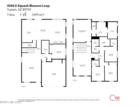 Floorplan - 11346 E Squash Blossom Loop, Tucson, AZ 85747 photo 1 of 1