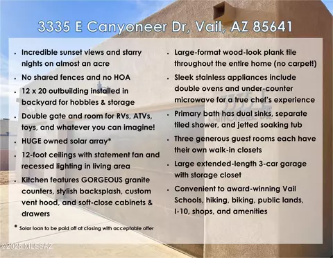 3335 E Canyoneer Dr, Vail, AZ 85641 photo 3