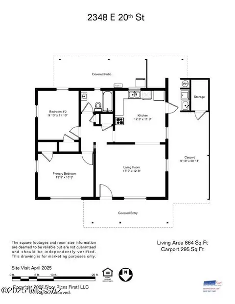 Floorplan - 2348 E 20th St, Tucson, AZ 85719 photo 1 of 1