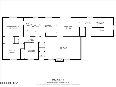Floorplan - 7470 E 38th St, Tucson, AZ 85730 photo 2 of 2