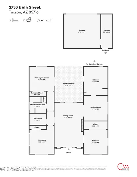Floorplan - 2733 E 6th St, Tucson, AZ 85716 photo 1 of 1