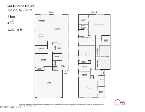 Floorplan - 156 E Stone Ct, Tucson, AZ 85705 photo 1 of 1