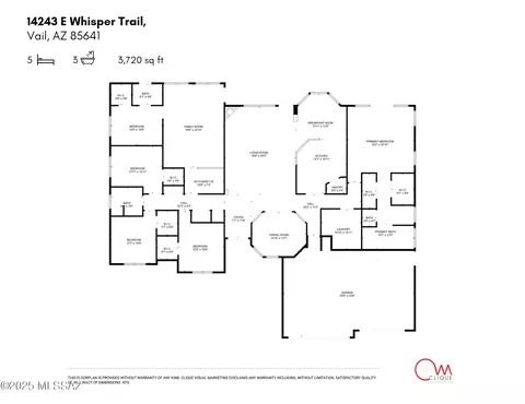 Floorplan - 14243 E Whisper Trl, Vail, AZ 85641 photo 1 of 1
