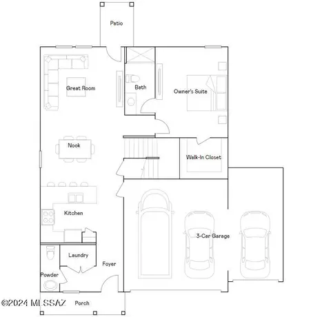 Floorplan - 12807 E Daisy Moore Pl, Vail, AZ 85641 photo 1 of 2