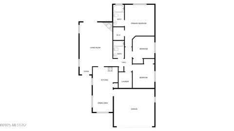 Floorplan - 8758 E Mountain Spring Dr, Tucson, AZ 85747 photo 1 of 1