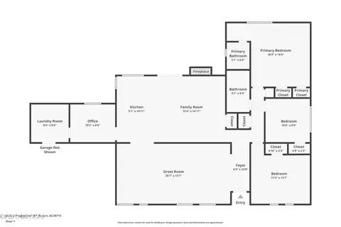 Floorplan - 8430 E Wrightstown Rd, Tucson, AZ 85715 photo 2 of 2