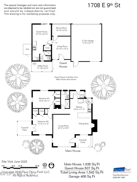 Floorplan - 1708 E 9th St, Tucson, AZ 85719 photo 1 of 2