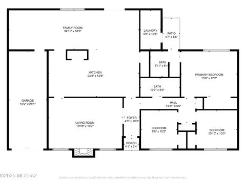 Floorplan - 8428 Eli St, Tucson, AZ 85710 photo 2 of 2