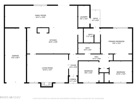 Floorplan - 8428 Eli St, Tucson, AZ 85710 photo 1 of 2