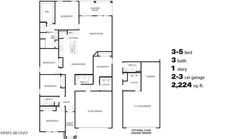 Floorplan - 12160 E Morris Carson Dr, Vail, AZ 85641 photo 1 of 1