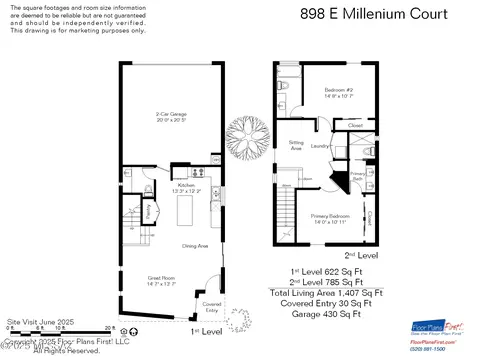 Floorplan - 898 E Millenium Ct, Tucson, AZ 85719 photo 1 of 1